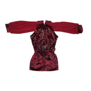 Wine Glam Sequin Dress