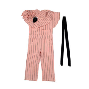 Girls Stripe Jumpsuit