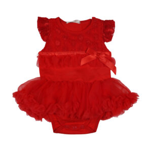 Girls Party Dress - Red